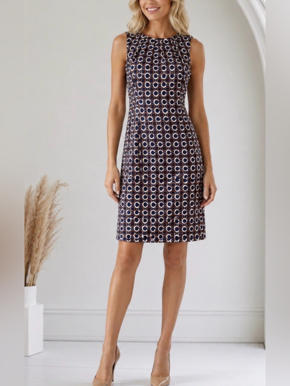 Michael Kors Geometric Print Dress